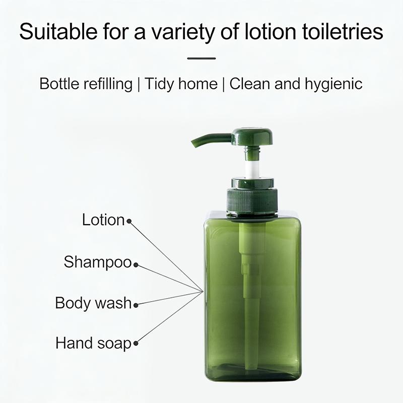 100-650 мл квадратная бутылка жидкого мыла взбитый мусс точки розлива шампунь лосьон гель для душа насос дозатор для мыла Bottlesnding