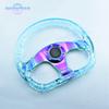 13inch D Shape Acrylic Racing Game Steering Wheel Neo Chrome Spoke Car Modified Sports Steering Wheels