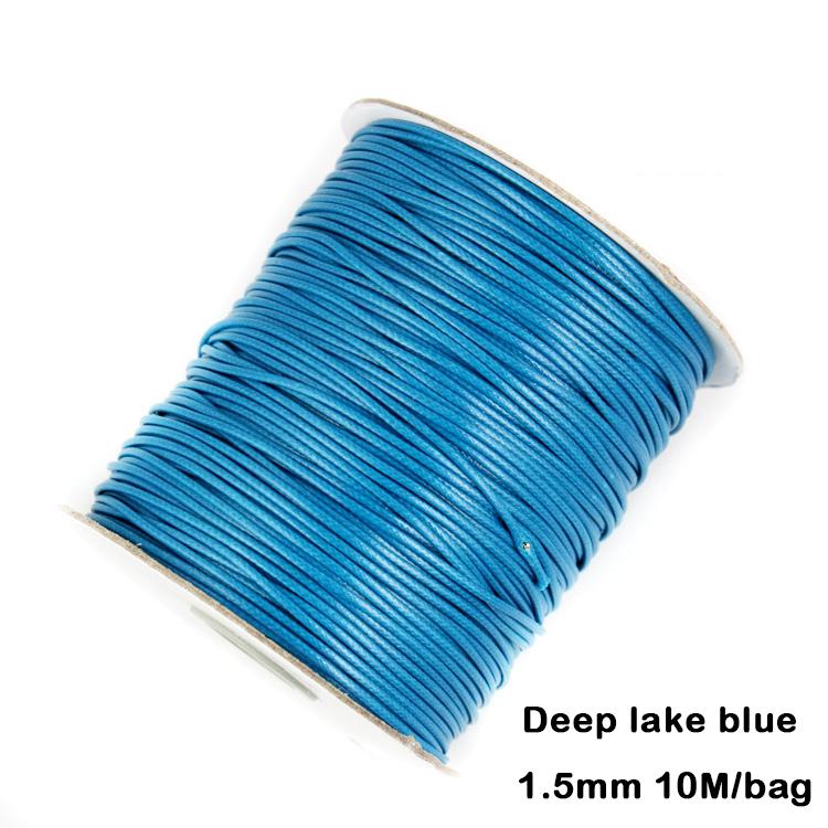 Разноцветные вощеные хлопковые шнуры для макраме, ювелирные бусины, изготовление ювелирных изделий своими руками