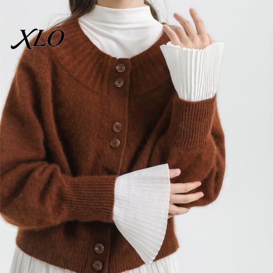 False Sleeves for Sweaters Pleated Fake Sleeve Cuffs Women, French Style Detachable Adjustable Elastic Wrist Extenders with Buttons, And Sweatshirts