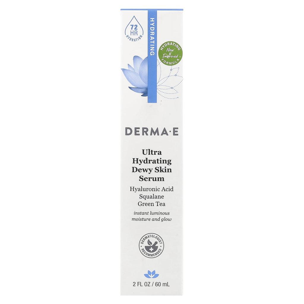 DERMA E, Ультраувлажняющая сыворотка для кожи, 2 жидких унции (60 мл)