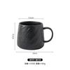 Frosted Stone Ceramic Mug Simple Ceramic Mug Coffee Latte Mug Large Capacity Water Cup Tea Cup Breakfast Cup Drinking Utensils
