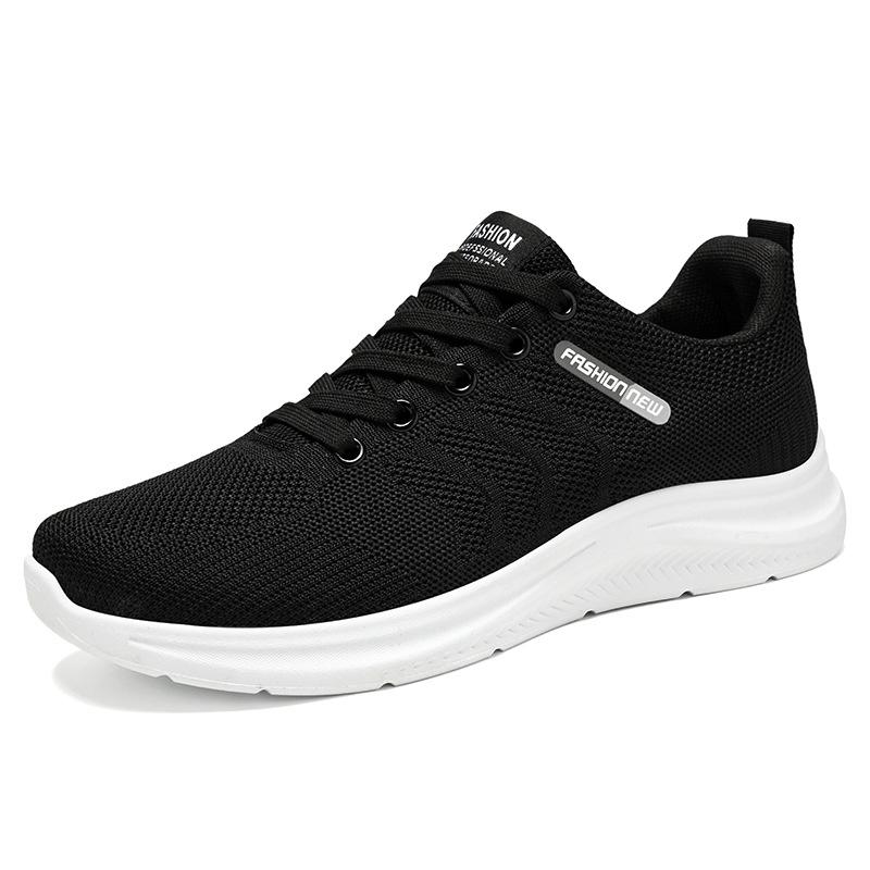 Men's Shoes Sports Shoes Autumn New Breathable Mesh Shoes Soft Soles Not Tired Feet Running Shoes Versatile Lace-up Men's Single Shoes