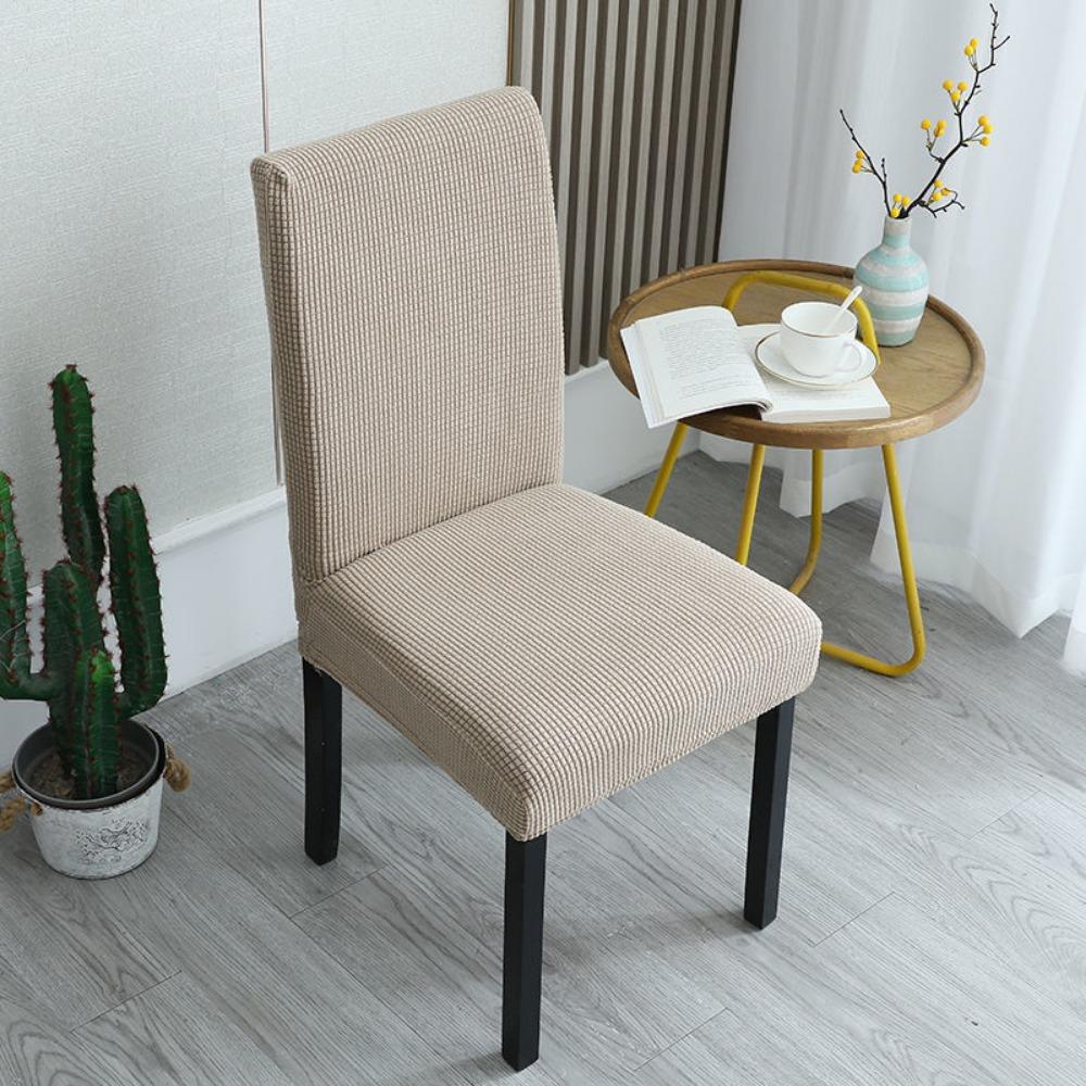 Household Stretch Chair Covers Washable Removable Corn Kernel Fabric Slipcovers Jacquard Seat Protectors For Living Room Chairs