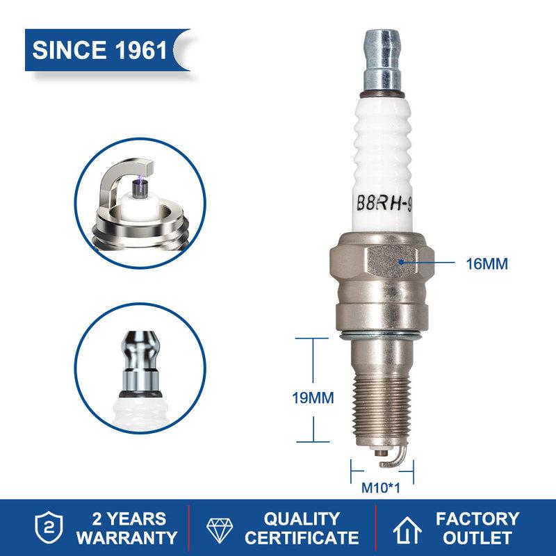 2-8PCS Screw Terminal Ordinary Spark Plugs TORCH B8RH-9 Replace for Candles CR8EH-9(5666) HONDA 98059-58916  U24FER9