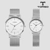 TORSO T41MS Классические кварцевые часы для пары Унисекс Металлические часы