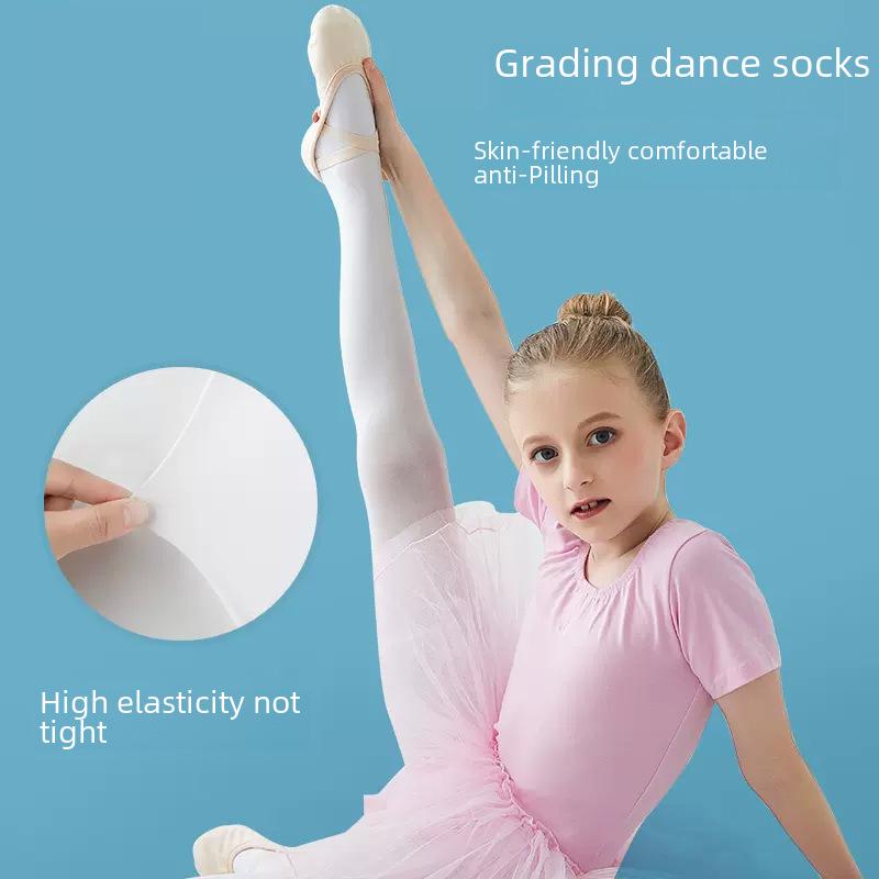 Children's Practice Dance Pantyhose: Spring/Autumn Style White Ballet Leggings