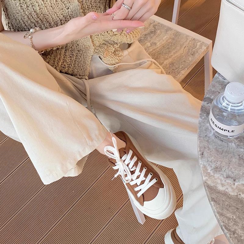 Виноградный mother studiolee женские летние 2025 новые с маленьким круглым носком, наступающие на пятку, на шнуровке, низкие, в повседневном стиле, эспадрильи