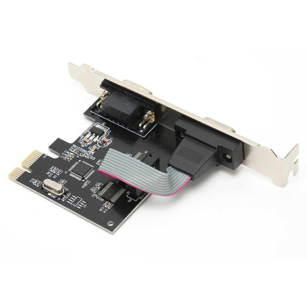 Карта расширения PCIE в 2 последовательных порта Адаптер Контроллер для Windows Linux OS X Настольного ПК