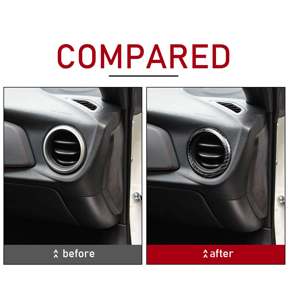 Декоративная наклейка на выход кондиционера из твердого углеродного волокна AIRSPEED, подходит для Subaru BRZ, Toyota 86, аксессуары (2013-2020)