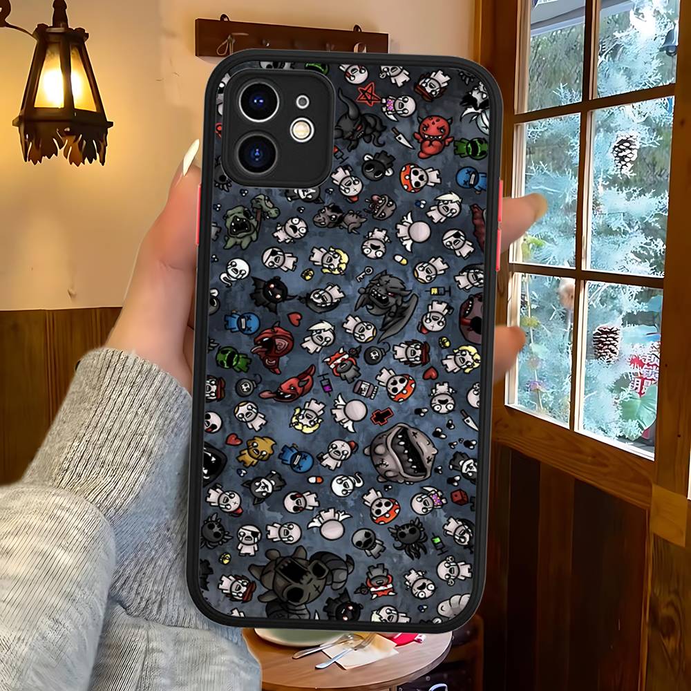 Чехол Защитный Матовый Для IPhone 16 15 14 13 12 11 Pro Max X XS MAX Игра The Binding Of I-Isaac