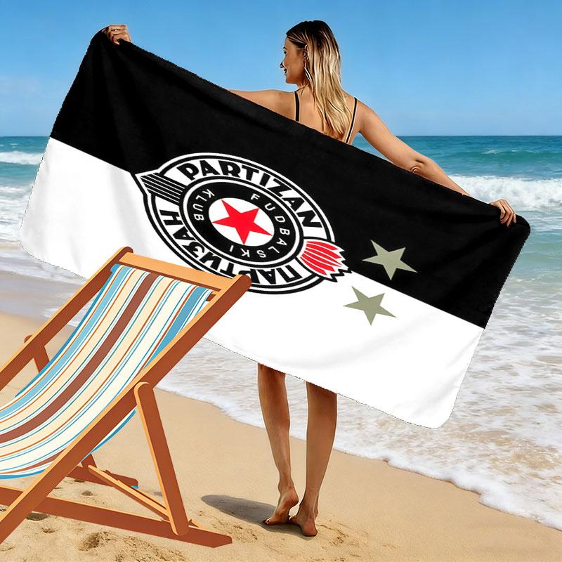 Partizan poster Print Beach Towel, Large Soft Quick Dry Towel for Beach Camping Swimming