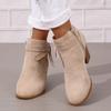 Women's Ankle Boots | Winter Fashion | Comfortable | Casual Wear | Zipper Closure