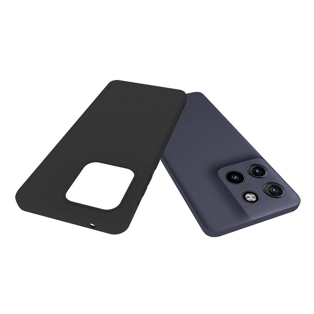 For Motorola Edge 60 Fusion 5G/G Stylus 5G (2025) Case Soft Matte Back TPU Black Phone Cover (Large Cutout)