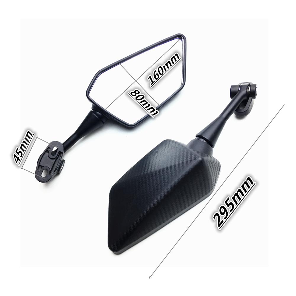 Зеркало заднего вида для мотоцикла и скутера, карбоновое, для Yamaha YZF R1 R6 R25 R15 R125 R3 R1S R1M FZ6R, зеркала