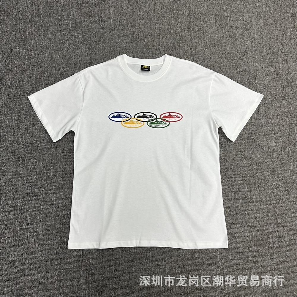 Cross-border Corteiz tide brand Alcatraz summer retro printing men's and women's trend loose casual short-sleeved T-shirt