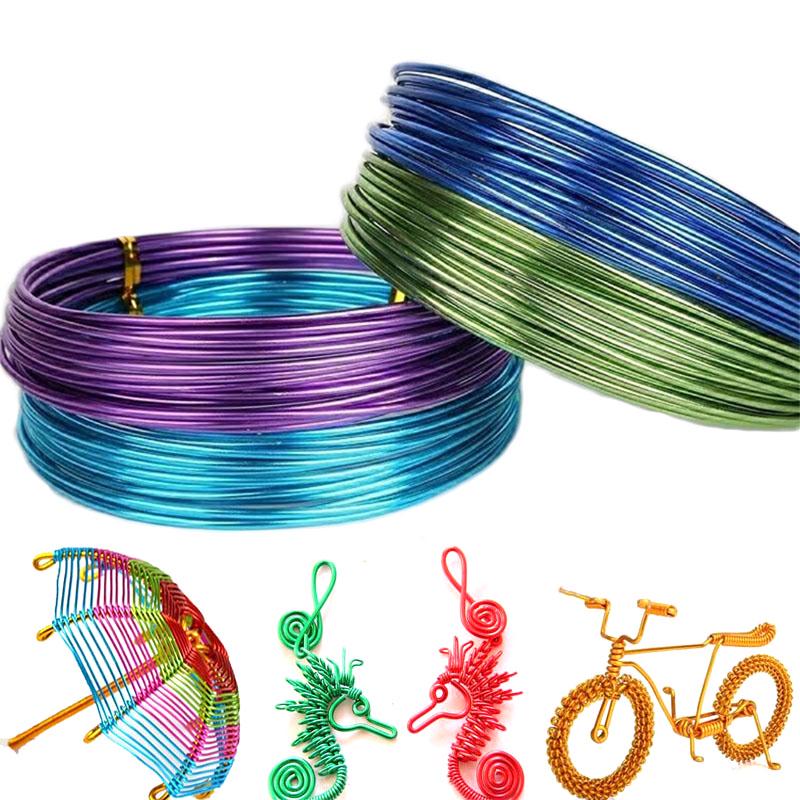 1/1,5/2/2,5 мм алюминиевая проволока для велосипеда DIY мягкие проволочные украшения для рукоделия аксессуары для рукоделия