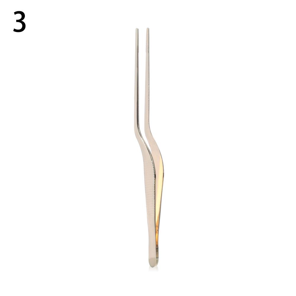 1PC 14-20cm Stainless Steel Tweezer Extra-Long BBQ Clip Barbecue Tongs Serving Presentation Seafood Tool Kitchen Chef Supplies