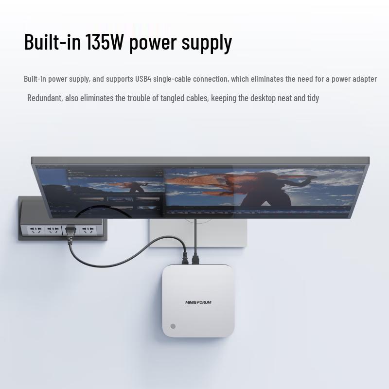 Мини-ПК для игр и ИИ Minisforum X1 Pro-470 (Китайская версия)
