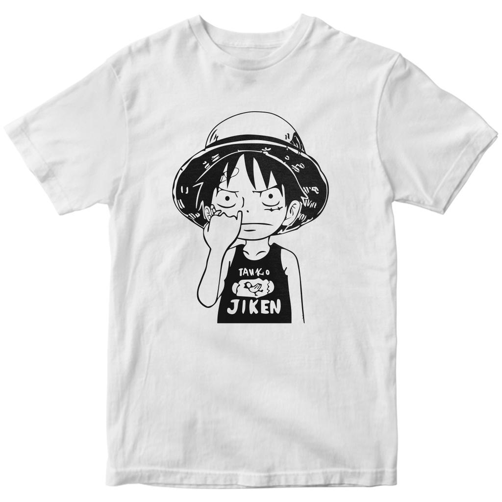 Men Women Anime ONE PIECE Luffy Summer T-shirt Harajuku Retro Short-sleeved Loose Oversized Casual Fitness Comfortable Y2k Top