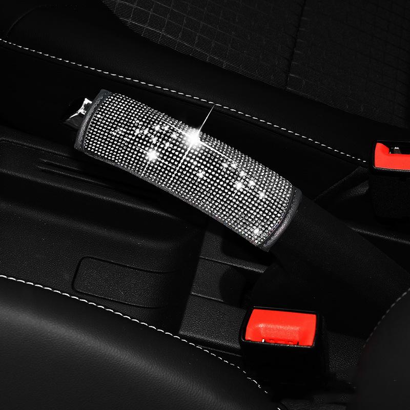 Блестящие Стразы Кристалл Автомобильный Ремень Безопасности Плечевой Накладка Чехол Ручного Тормоза Чехол Переключателя Передач Авто Аксессуары Блестящие Интерьер Для Женщин