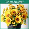 Bouquet Sunflowers Single Artificial Flower For Wedding And Home Decoration
