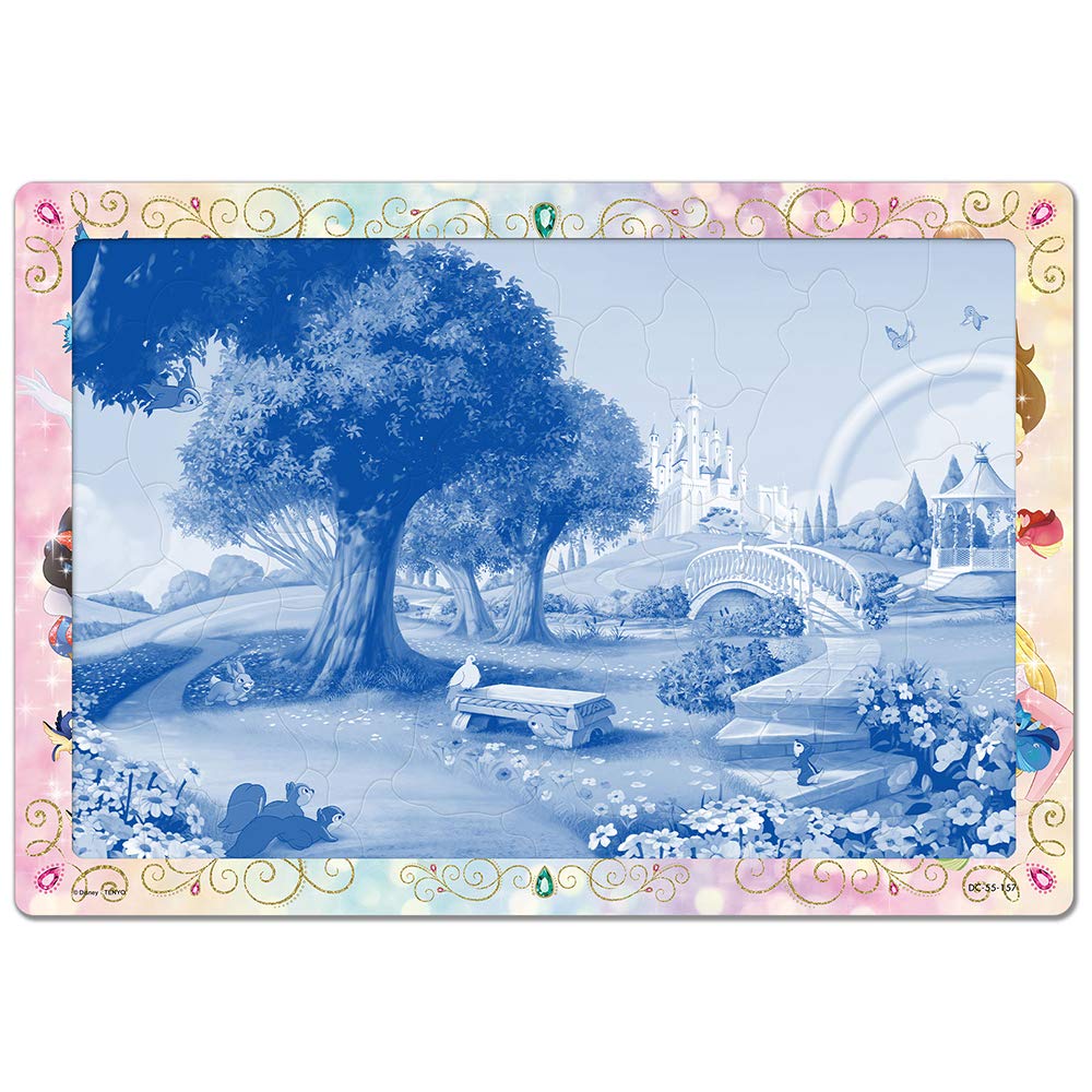Tenyo Детский пазл Disney Disney Princess притворяется пазлом из 55 деталей для детей Silhouette Series Антибактериальное покрытие В комплекте с чехлом для