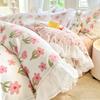 Princess Style Bedding Set Cute Korean Ruffles Single Double Queen Size Duvet Cover Sheet Pillowcase Girls Bedspread