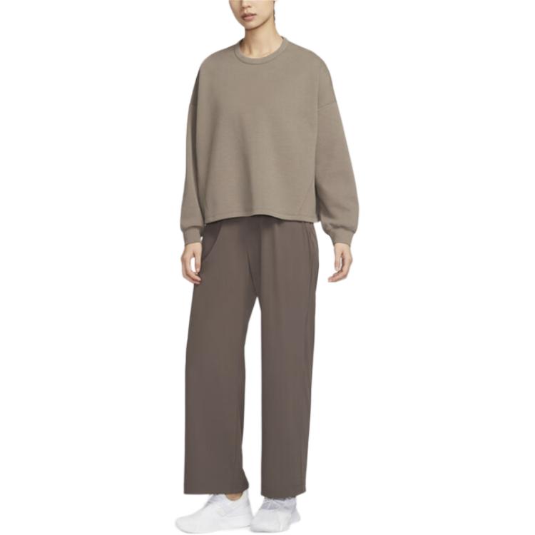 New Nike Sweatshirt Women's Dark Khaki HQ8194-233