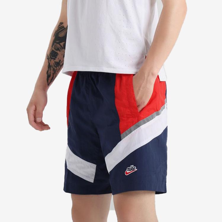 Nike Casual Shorts Men's Dark Navy Blue/Pepper Red/White Moderate CU4437-410