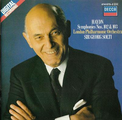 CD ЙОЗЕФ ГАЙДН, ЛОНДОНСКИЙ ФИЛАРМОНИЧЕСКИЙ О - Симфонии 102 и 103 'Барабанная дробь' 4146732 Decca 1986 Европа Классика Б/У