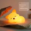 Новый ночник с USB-зарядкой в виде лисички, атмосферообразующая лампа для спальни, прикроватная лампа, креативный мультяшный ночник