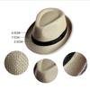Simple Women Ribbon Decoration Wide Brim Men Beach Hats Fedoras Weave Shade Sun Caps Straw Hat