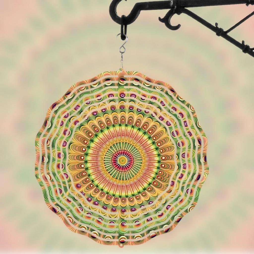 10 Inch Hanging Wind Chimes with 360 Rotating Hook Chic Design for Balcony Courtyard Decoration Perfect Gift for Spring Summer