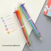Креативная шестицветная мультяшная многоцветная шариковая ручка – Кнопочная, Персонализированный дизайн, Высокая ценность