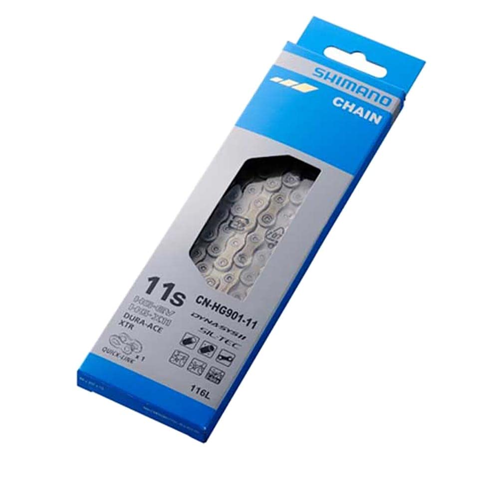 SHIMANO Цепь 11 скоростей серебристая 116L HG-X11 524-11191/CN-HG901