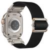 Спортивный нейлоновый ремешок для Apple Watch Ultra 2 49 мм 45 мм 46 мм 44 мм Роскошный металлический браслет для IWatch Series 10 9 8 7 SE 6 5 Мягкий ремешок