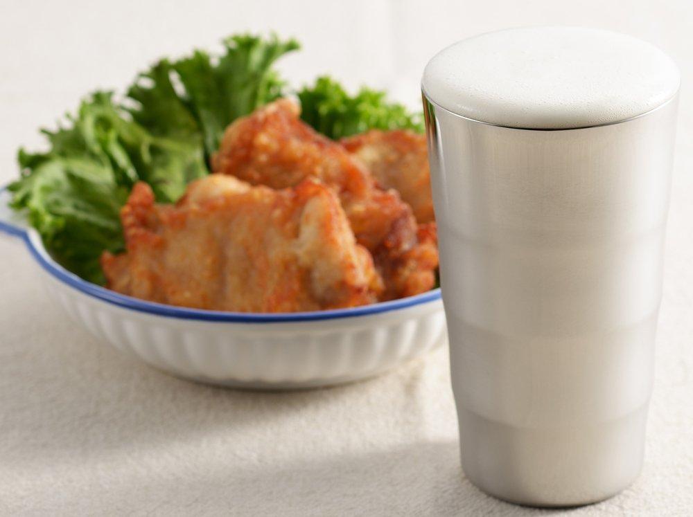 Yoshikawa Gogi Stainless Steel Beer Tumbler, 460ml, Made in Japan, Tsubame-Sanjo, YJ2113