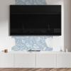 Panel Samoprzylepny Z Nadrukiem - Idealny Do Kuchni 120X60 Cm Kwiatowy Wzór Na Tle