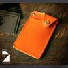 De Card Case Tochigi Leather Натуральная кожа Сделано в Японии Визитная карточка Простая Тонкая Умная Элегантная Стильная Оранжевая [Am Mas] KC-025