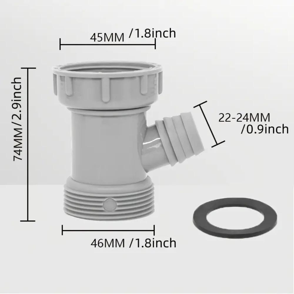 Y-образный адаптер для сливной трубы раковины, прочный адаптер для сливной трубы кухни, канализационный разъем для кухни