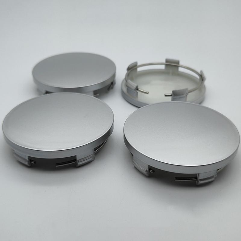 4 шт./лот 60 мм ABS Крышка центра ступицы колеса автомобиля Черный Серебристый Белый Медный Крышка от пыли для автомобильных дисков Колпаки Крышка центра ступицы