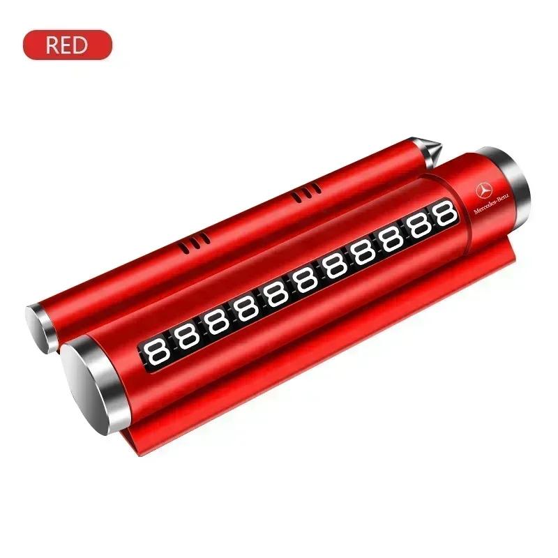 DQQ3 Car Temporary Parking Number Plate Aluminium Alloy Roller Adjustable Car Parking Plate For Mercedes Benz W211 W204 W210 CLA GLA