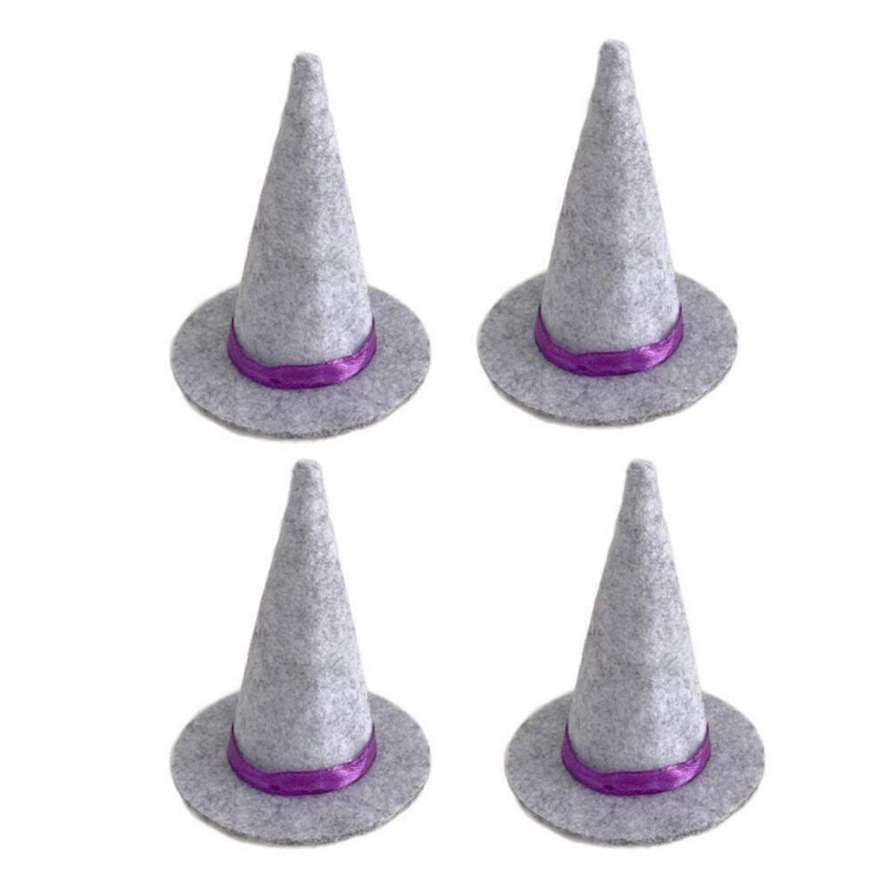 4PCS Party Supplies Miniature Witch Hat Halloween Prop Small Hats  Halloween Decoration