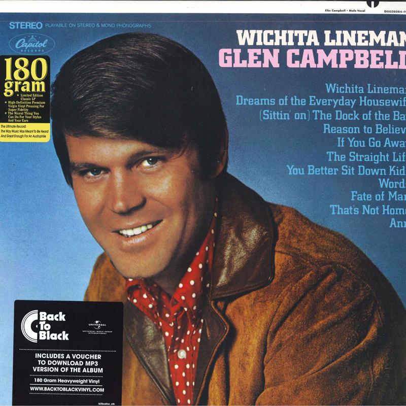 Виниловая пластинка ГЛЕН КЭМПБЕЛЛ Wichita Lineman 00602557280913 Capitol Records 2017 Европа Рок