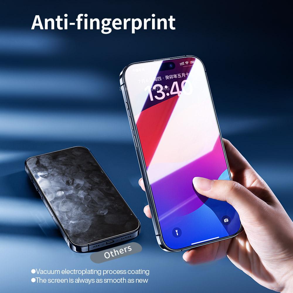 Screen Protector for iPhone 15 Pro Max 15 15 Plus Tempered Glass 14 11 12 13 Mini X XS XR Non-full Cover Front Film 2