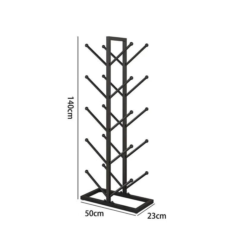 Double-Sided 3-Tier Sports Ball Storage Rack