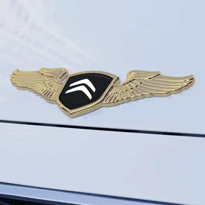 Citroen Eagle Wings Badge Sticker Car Front Bonnet Hood Logo for C3 C4 C5 Picasso C-ELYSEE Berlingo Xsara VTS Aircross Emblem