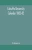Книга Calcutta University Calendar 1882-83