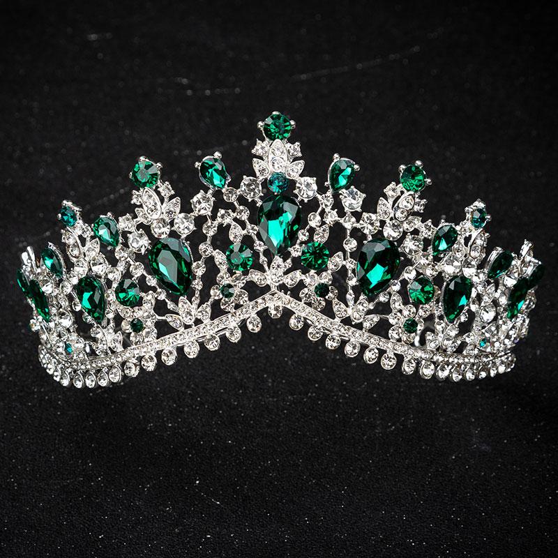 European Design Crystal Big Princess Queen Crowns Marriage Bridal Wedding Hair Accessories Jewelry Bride Tiaras Headbands